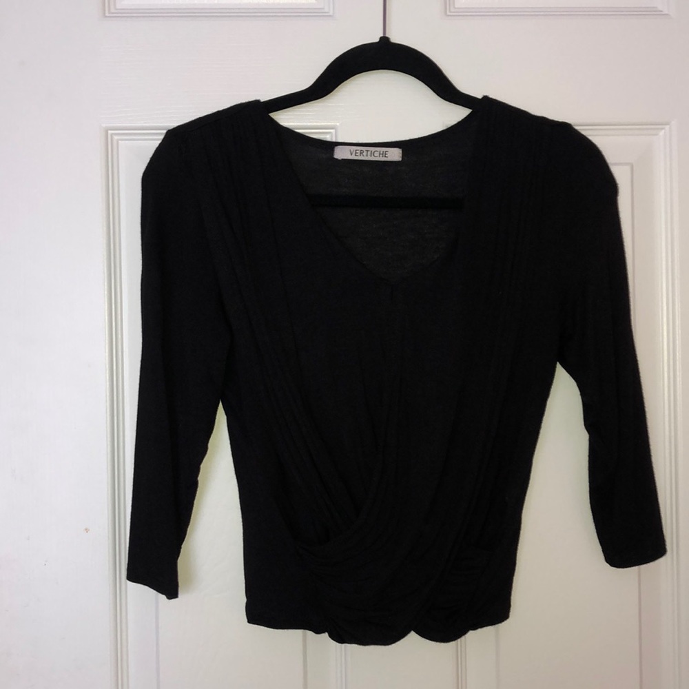 Black Vertiche Dress Shirt